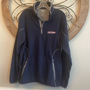 Antigua UCONN Quarter Zip Men’s Pullover Sz L